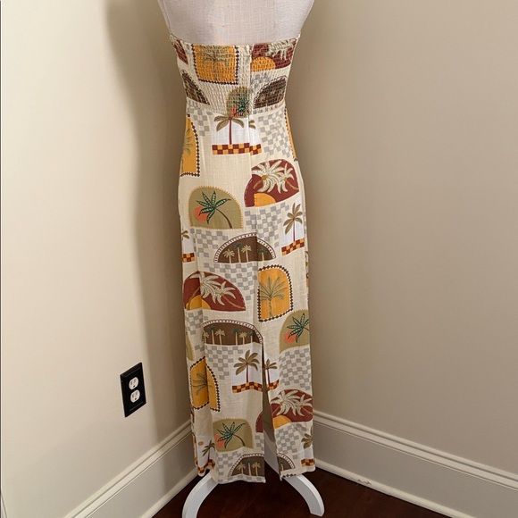 New Anthropologie Paper Heart Linen Blend Strapless Maxi Dress - Picture 11 of 16